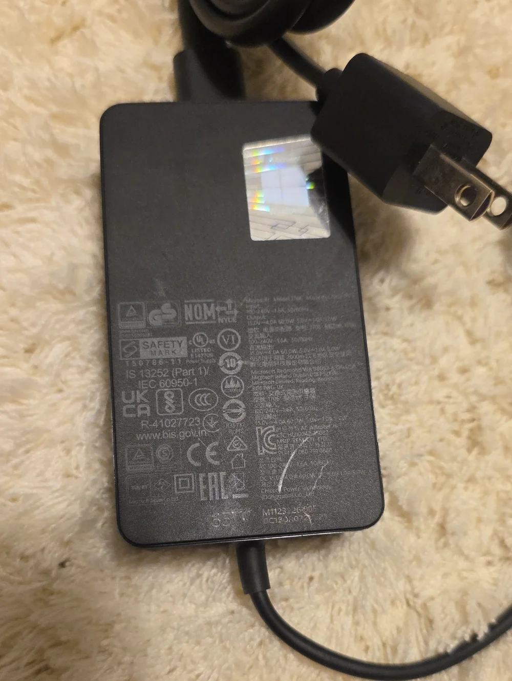 Microsoft Surface Power Cable